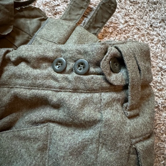 Vintage Huckelhoven Military Pants Mens 30x26 Wool Blend Cargo Field 60s Germany - Picture 6 of 11